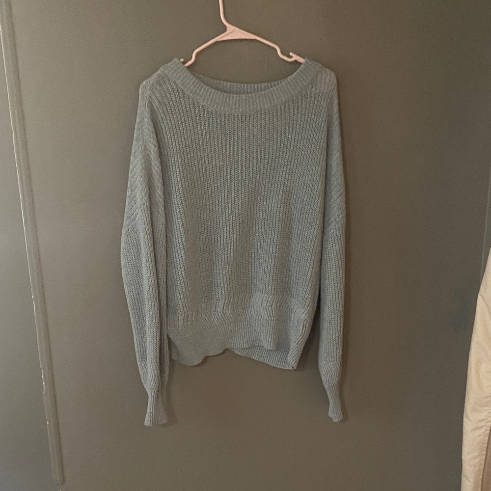 Cozy Blue Knit Sweater